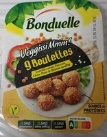 Mängden socker i 9 boulettes préfrites et précuites