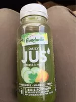 Mängden socker i Daily Jus concombre mangue persil