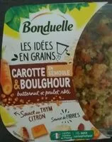 Mängden socker i Les idées en grains - Carotte en semoule & Boulghour, butternut et poulet rôti, sauce au thym citron