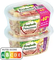 Mängden socker i Piémontaise au Jambon et Tomate Fraîche Bonduelle 500gx2 2éme à -60%