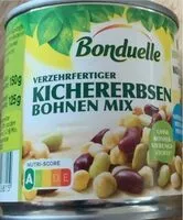 Mängden socker i Kichererbsen Bohnen Mix