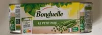 Mängden socker i petit pois sans arôme ajouté