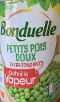Mängden socker i Petits pois doux extra fondants cuits à la vapeur
