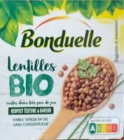 Mängden socker i Lentilles BIO cuites avec très peu de jus