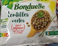 Mängden socker i Lentilles vertes