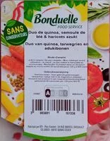 Mängden socker i Duo de quinoa, semoule de blé & haricots azuki