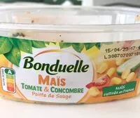Mängden socker i Bonduelle Maïs Tomate & Concombre