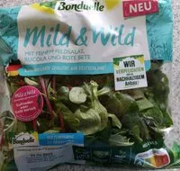 Mängden socker i Mild & Wild mit Feldsalat, Rucola & rote Bete