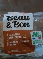 Mängden socker i Beau et Bon à la farine complète de blé