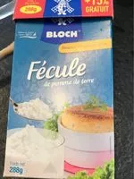 Mängden socker i Fecule de pomme de terre