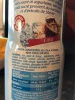 Mängden socker i Sirop cola 0 sucre