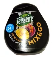 Mängden socker i Blle Pet 66ML Sirop Peche Mangue Mix &go Teisseire