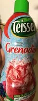 Mängden socker i TEISSEIRE Sirop de grenadine 75