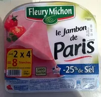 Mängden socker i Jambon cuit de Paris de qualité supérieure