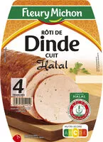 Mängden socker i Rôti de Dinde cuit - Halal