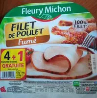 Mängden socker i Filet de poulet Fumé 4 tranches