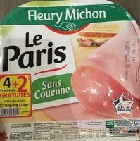 Mängden socker i Jambon Le Paris sans couenne