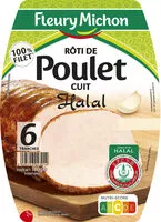Mängden socker i Rôti de Poulet cuit - Halal