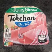 Mängden socker i Jambon le torchon -25% de sel