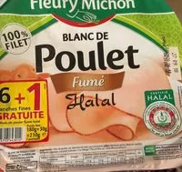 Mängden socker i Blanc de poulet fumé halal