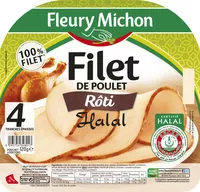 Mängden socker i Filet de poulet rôti Halal - 4tr.