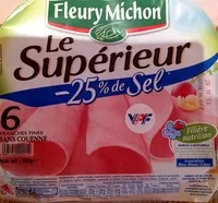 Mängden socker i Le supérieur - 6 tranches fines sans couenne - -25% de sel
