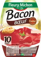 Mängden socker i Bacon boeuf fumé - 10 tranches environ