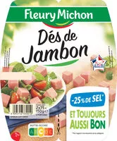 Mängden socker i Dés de Jambon -25% de Sel*