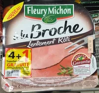 Mängden socker i Jambon à la broche lentement rôti sans couenne