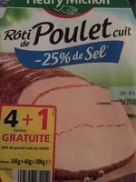 Mängden socker i Rôti de Poulet Cuit 100% Filet