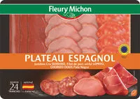 Mängden socker i Plateau espagnol - Jambon cru Serrano, Filet de porc séché Lomito, Chorizo doux Pata Negra