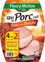 Mängden socker i Rôti de PORC Rôti à la BROCHE