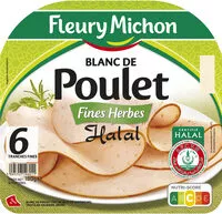 Mängden socker i Blanc de poulet fines herbes Halal - 6 tranches fines
