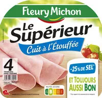 Mängden socker i Le supérieur cuit à l'étouffée -25%  sel* - 4 tranches