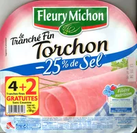 Mängden socker i Le Tranché Fin Torchon (-25% de sel)