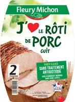 Mängden socker i Le Rôti de Porc - 100% filet* - FILIERE FRANCAISE D'ELEVEURS ENGAGES