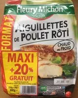 Mängden socker i Aiguillette de poulet rôti