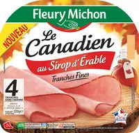 Mängden socker i Jambon Le Canadien au sirop d'érable SC - 4tr.