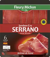 Mängden socker i Jambon cru SERRANO - 6 tr.