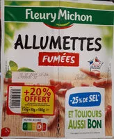 Mängden socker i Allumettes fumées -25% de sel