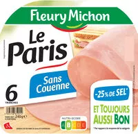 Mängden socker i Le Paris  sans couenne - 25% de Sel*- 6 tr