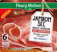 Mängden socker i Jambon Sec Qualité Supérieure Sans Conservateur - 6 Tranches