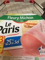 Mängden socker i Le Jambon de Paris -25% de Sel