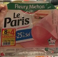 Mängden socker i Le paris -25% de sel