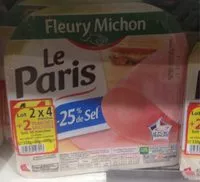Mängden socker i Le Jambon de Paris -25% de Sel