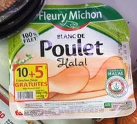 Mängden socker i Blanc de poulet hallal