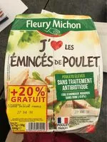 Mängden socker i Eminces de poulet