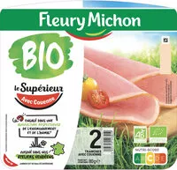 Mängden socker i Le Supérieur avec couenne bio - 2 tranches