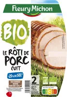 Mängden socker i Rôti de porc cuit BIO - 2 tranches