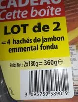 Mängden socker i Le haché jambon